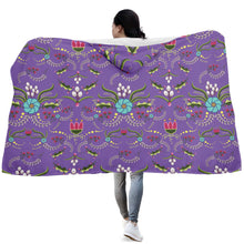 Load image into Gallery viewer, First Bloom Royal Hooded Blanket
