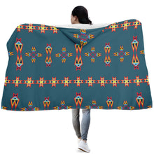 Load image into Gallery viewer, Four Directions Lodges Ocean Hooded Blanket
