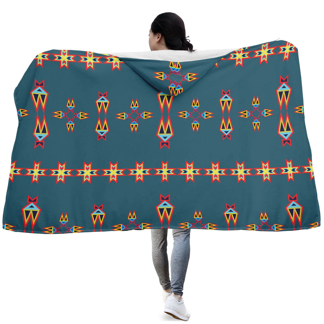 Four Directions Lodges Ocean Hooded Blanket