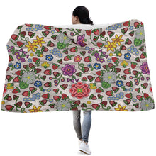 Load image into Gallery viewer, Berry Pop Bright Birch Hooded Blanket
