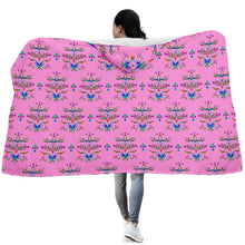 Load image into Gallery viewer, Dakota Damask Cheyenne Pink Hooded Blanket
