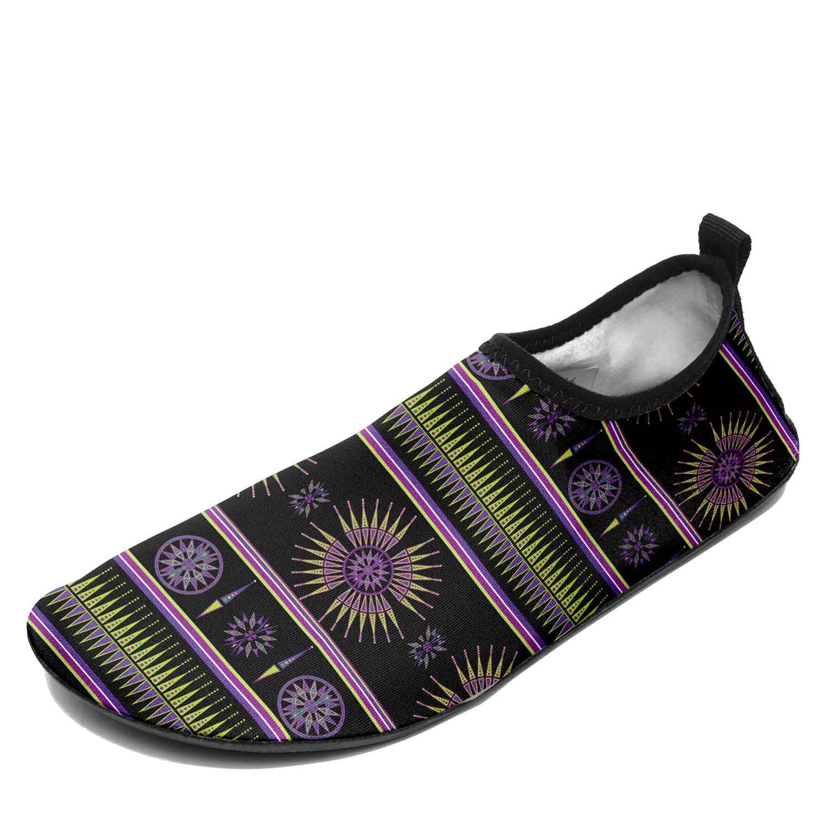 Evening Feather Wheel Sockamoccs – Unisex Slip-On Shoes by 49 Dzine