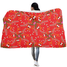 Load image into Gallery viewer, Willow Bee Cardinal Hooded Blanket

