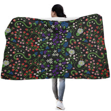 Load image into Gallery viewer, Grandmother&#39;s Stories Midnight Hooded Blanket
