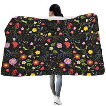 Load image into Gallery viewer, Nipin Blossom Midnight Hooded Blanket
