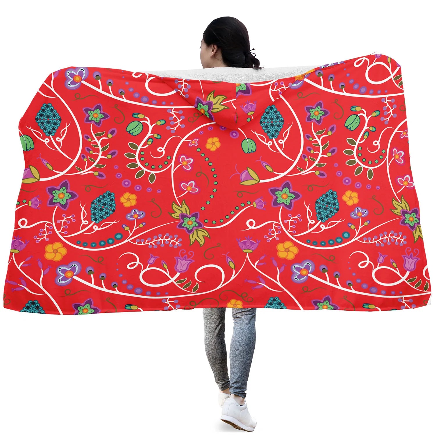 Frosted Petals Hooded Blanket