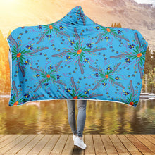 Load image into Gallery viewer, Willow Bee Sapphire Hooded Blanket
