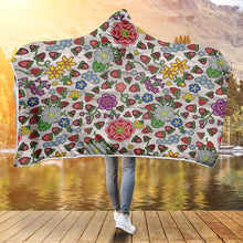 Load image into Gallery viewer, Berry Pop Bright Birch Hooded Blanket
