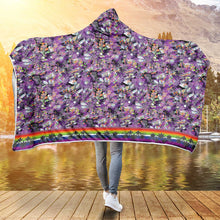 Load image into Gallery viewer, Culture in Nature Purple Hooded Blanket
