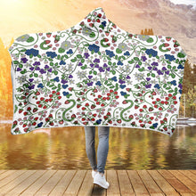 Load image into Gallery viewer, Grandmother&#39;s Stories White Hooded Blanket
