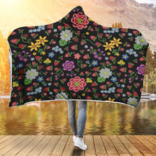 Load image into Gallery viewer, Berry Pop Midnight Hooded Blanket
