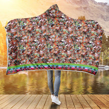 Load image into Gallery viewer, Culture in Nature Orange Hooded Blanket

