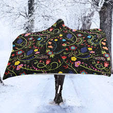 Load image into Gallery viewer, Fresh Fleur Midnight Hooded Blanket
