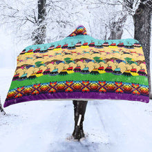 Load image into Gallery viewer, Prairie Bison Hooded Blanket
