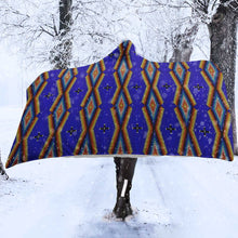 Load image into Gallery viewer, Diamond in the Bluff Blue Hooded Blanket
