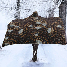 Load image into Gallery viewer, Hawk Feathers Hooded Blanket
