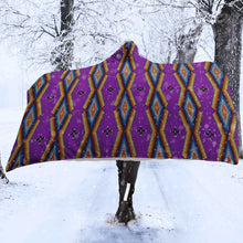 Load image into Gallery viewer, Diamond in the Bluff Purple Hooded Blanket
