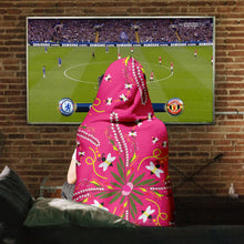 Load image into Gallery viewer, Willow Bee Bubblegum Hooded Blanket
