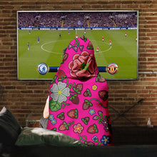 Load image into Gallery viewer, Berry Pop Blush Hooded Blanket
