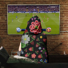 Load image into Gallery viewer, Berry Pop Midnight Hooded Blanket
