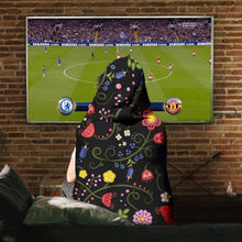 Load image into Gallery viewer, Nipin Blossom Midnight Hooded Blanket

