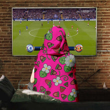 Load image into Gallery viewer, Strawberry Dreams Blush Hooded Blanket
