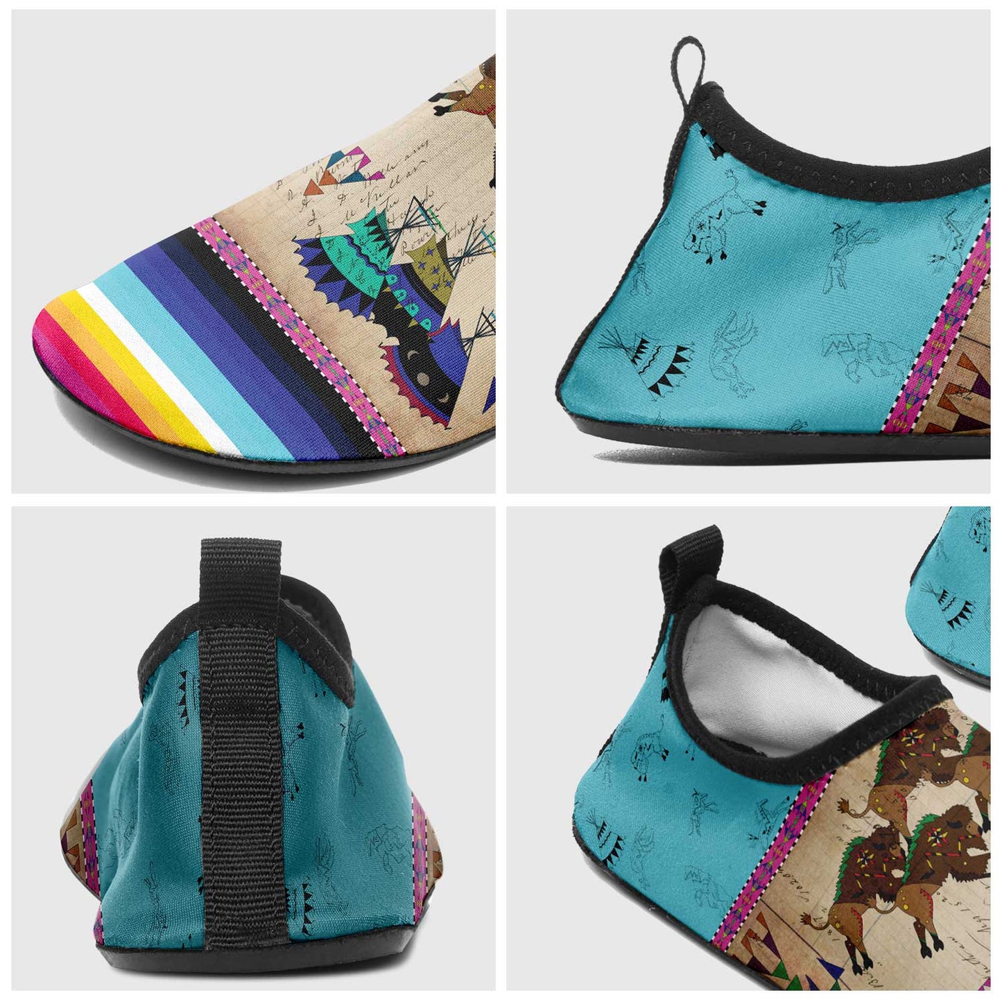 Buffalos Running Sky Kid's Sockamoccs