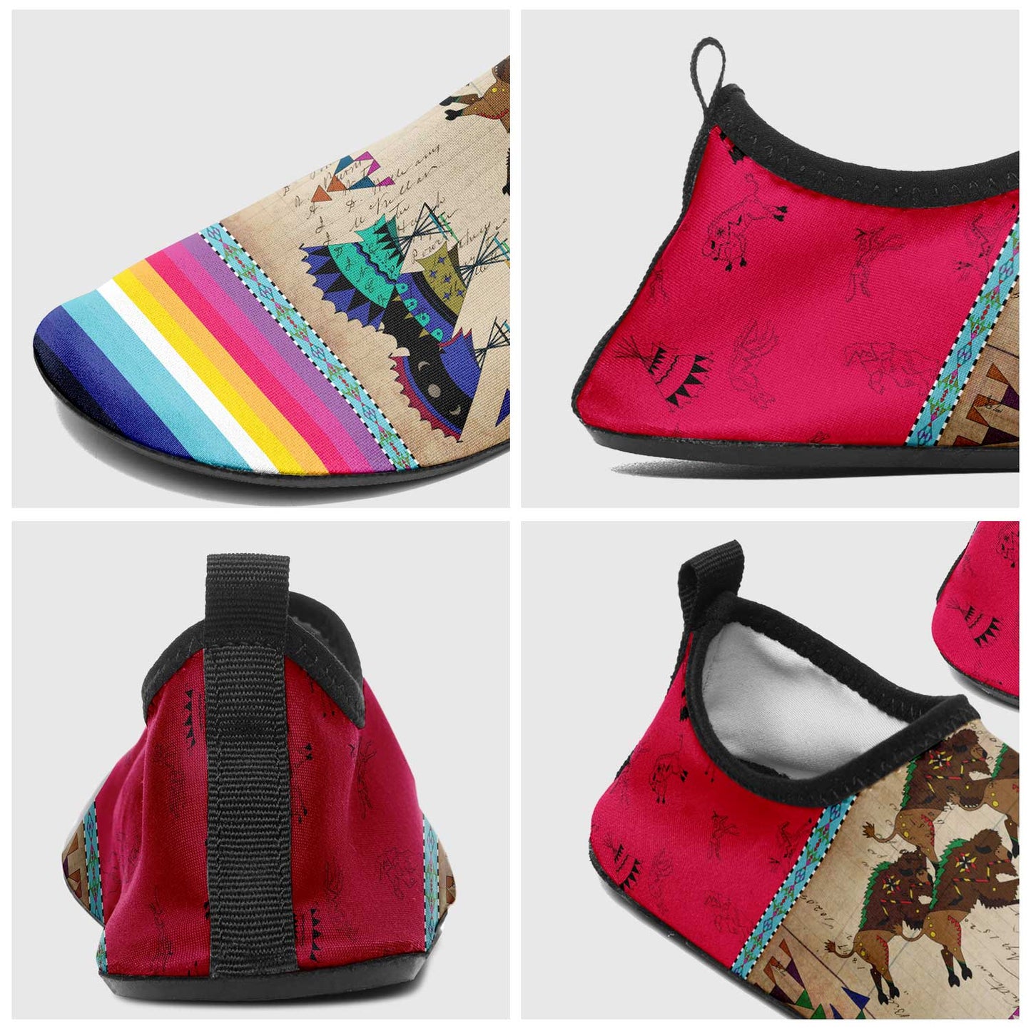 Buffalos Running Berry Kid's Sockamoccs