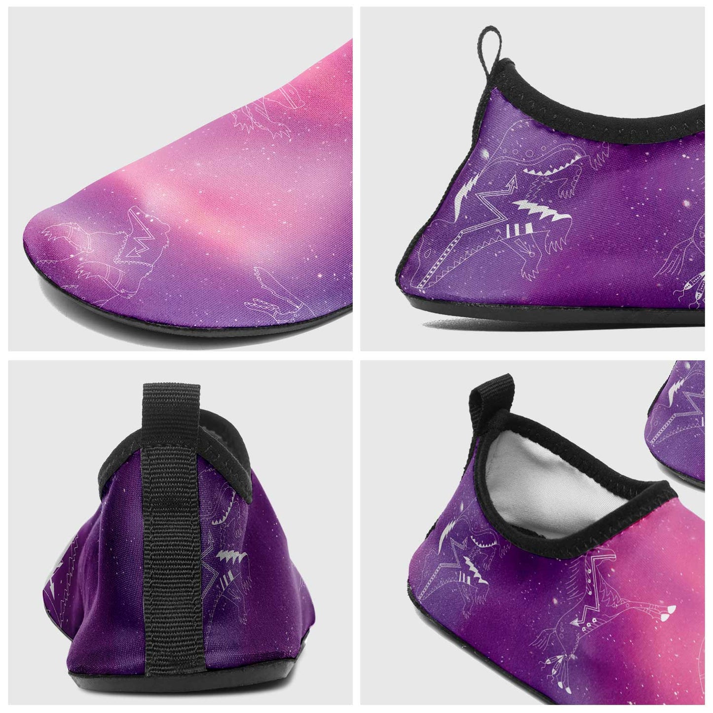 Animal Ancestors 7 Aurora Gases Pink and Purple Kid's Sockamoccs