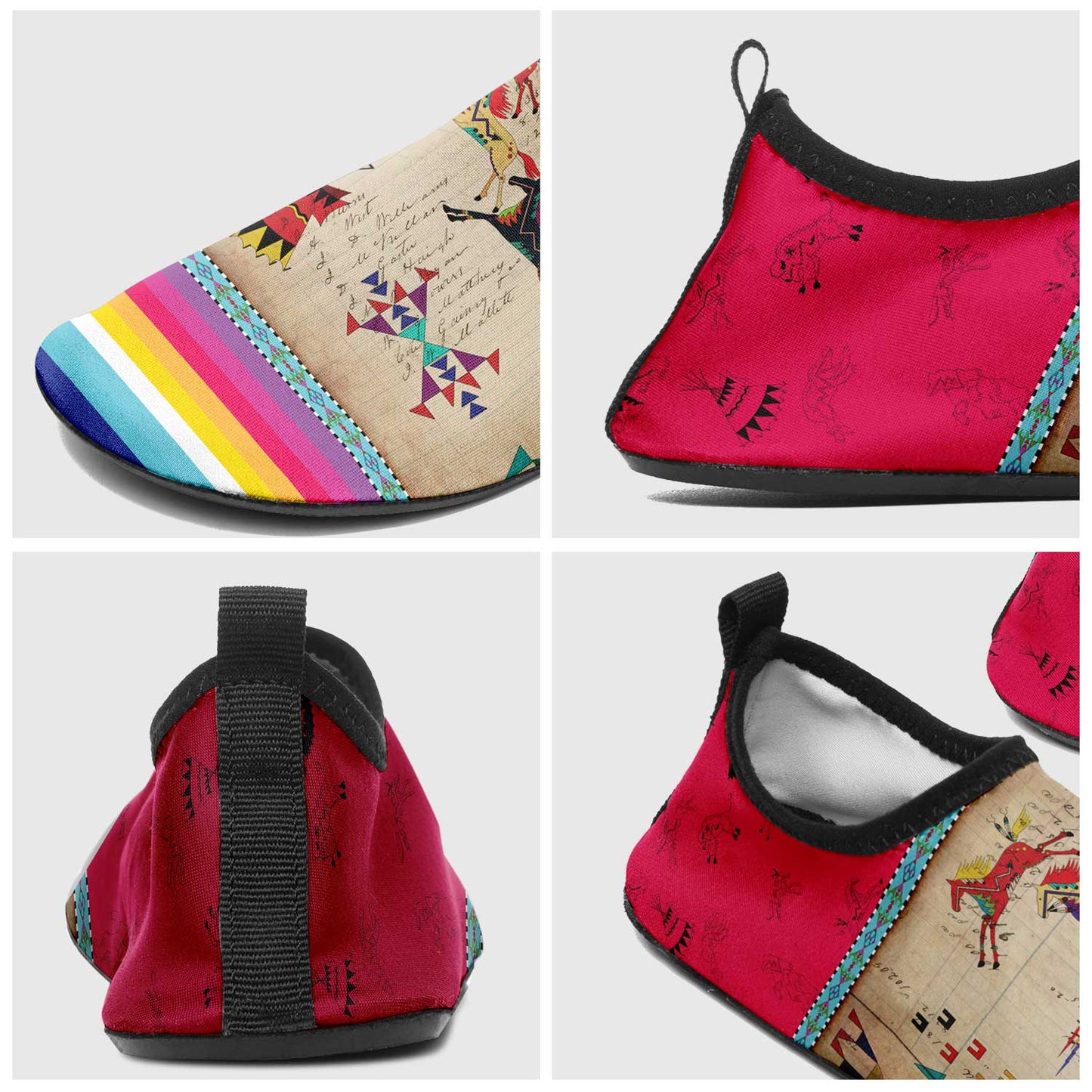 Horses Running Berry Kid's Sockamoccs