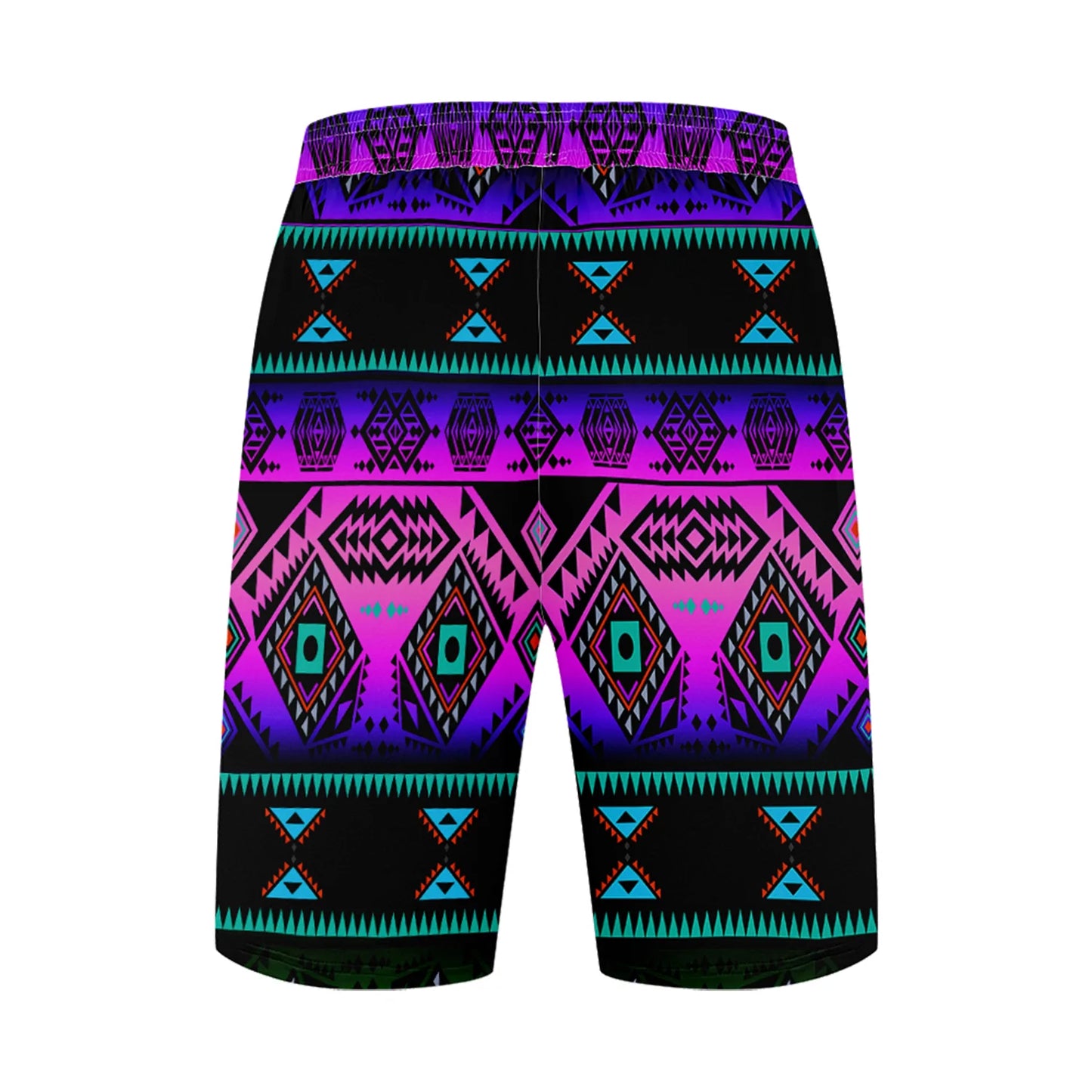 California Coast Sunrise Athletic Shorts with Pockets