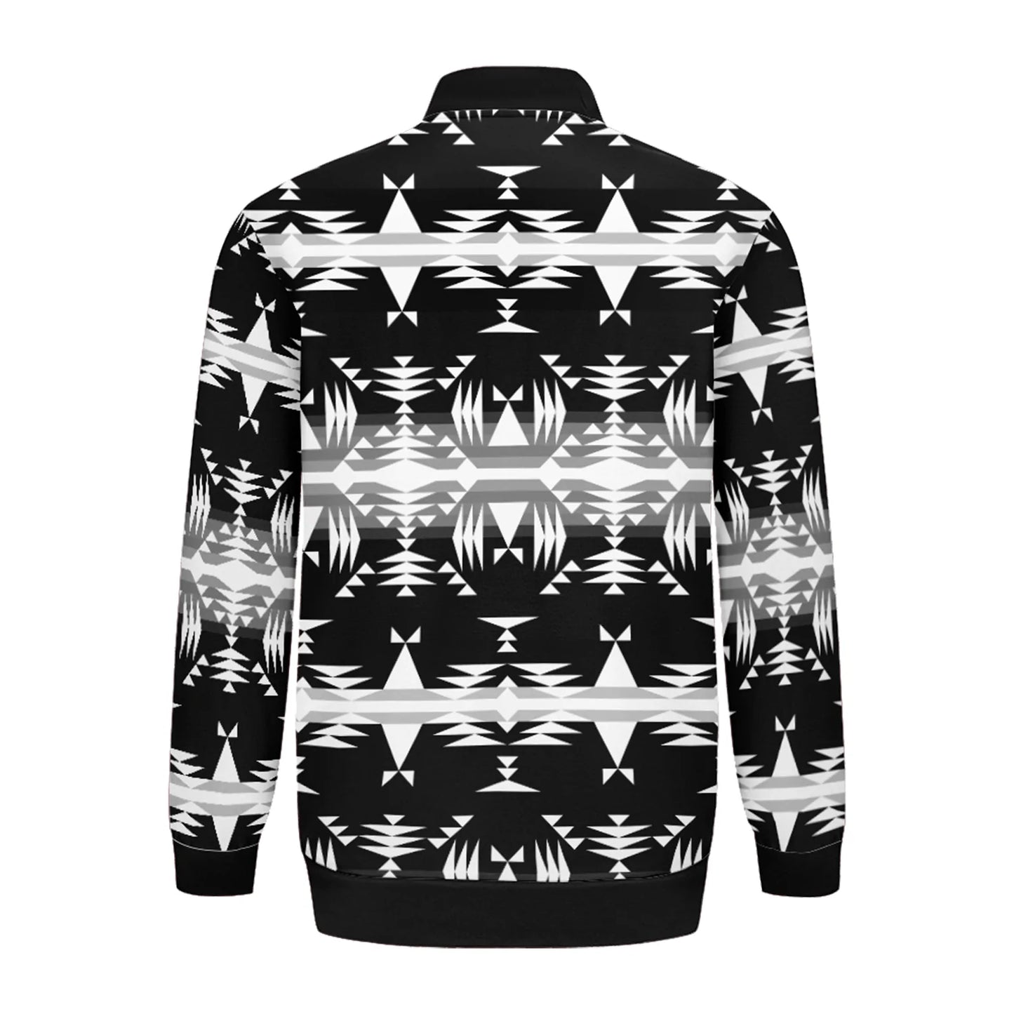 Between the Mountains Black and White Lightweight Jacket