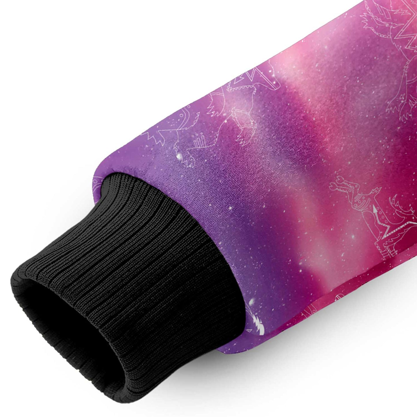 Animal Ancestors 7 Aurora Gases Pink and Purple Sherpa Hoodie