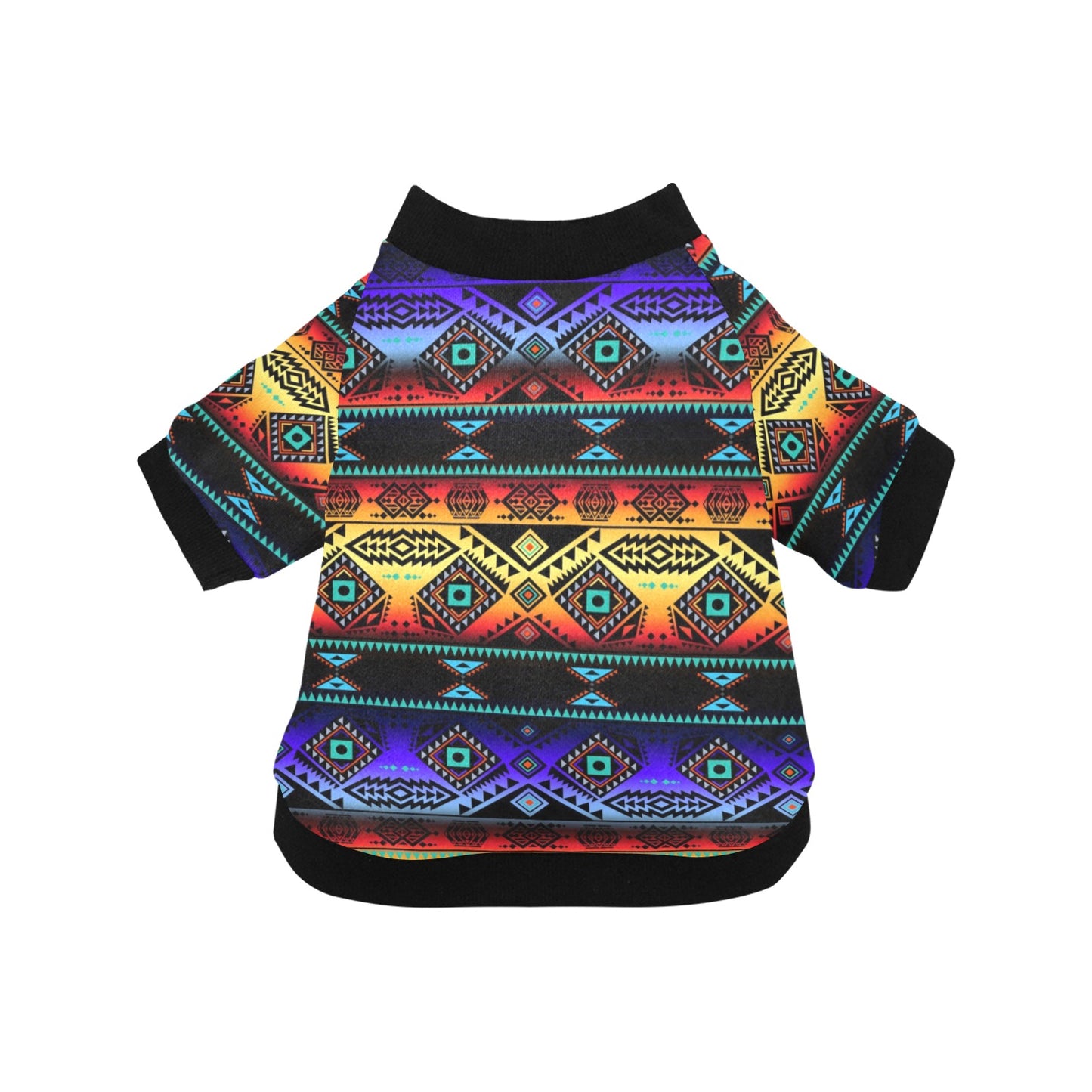 California Coast Sunset Pet Dog Round Neck Shirt