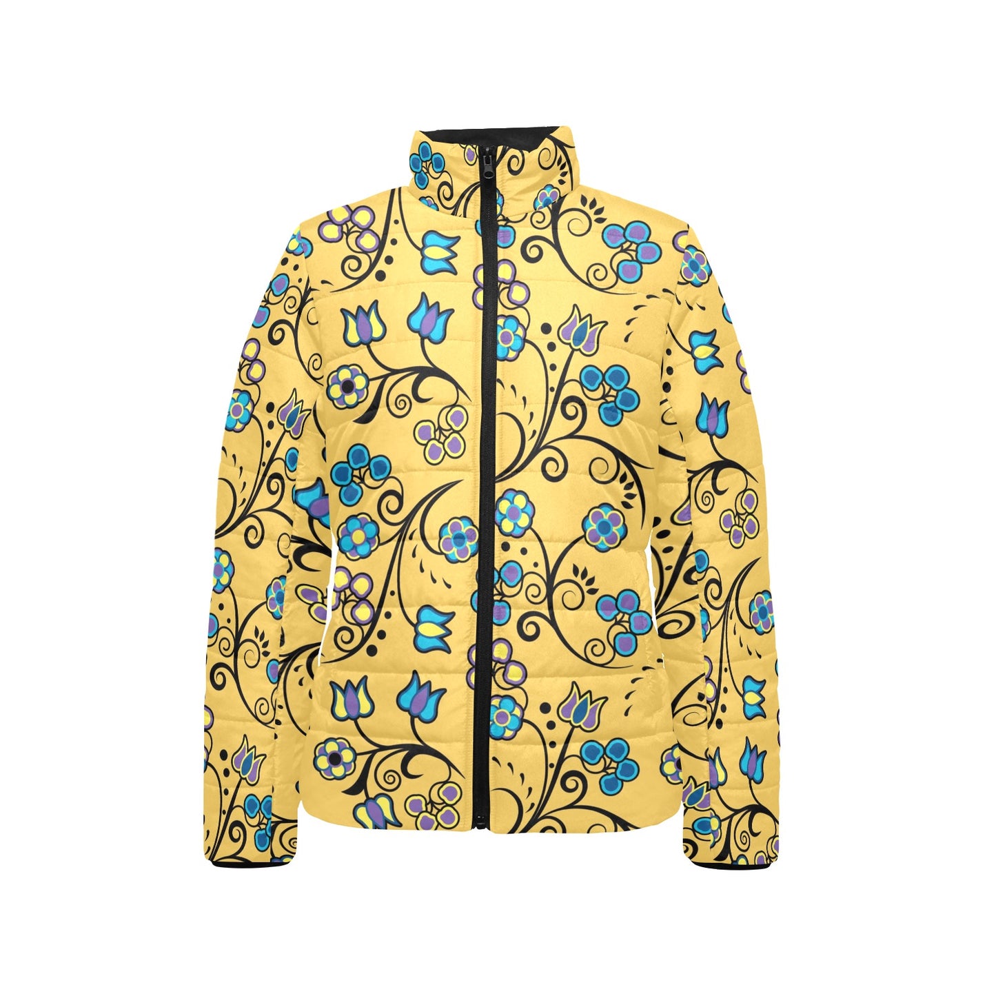 Blue Trio Stand Collar Jacket