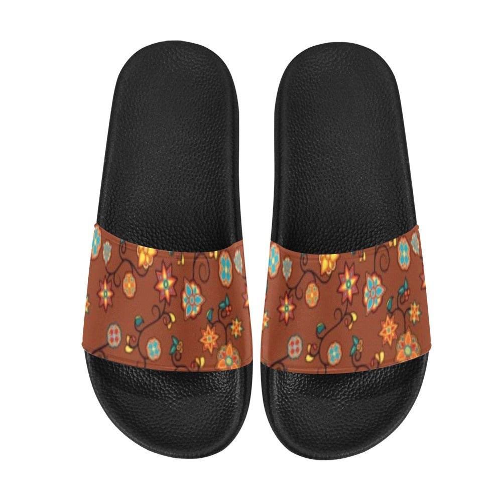 Fire Bloom Shade Slide Sandals by 49 Dzine