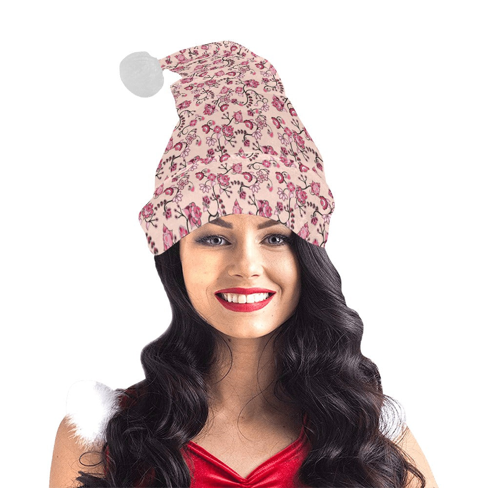 Floral Amour Santa Hat