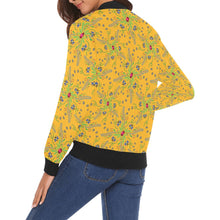 Load image into Gallery viewer, Willow Bee Sunshine Bomber Jacket for Women
