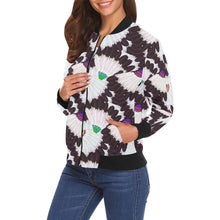 Load image into Gallery viewer, Eagle Feather Fans Bomber Jacket for Women
