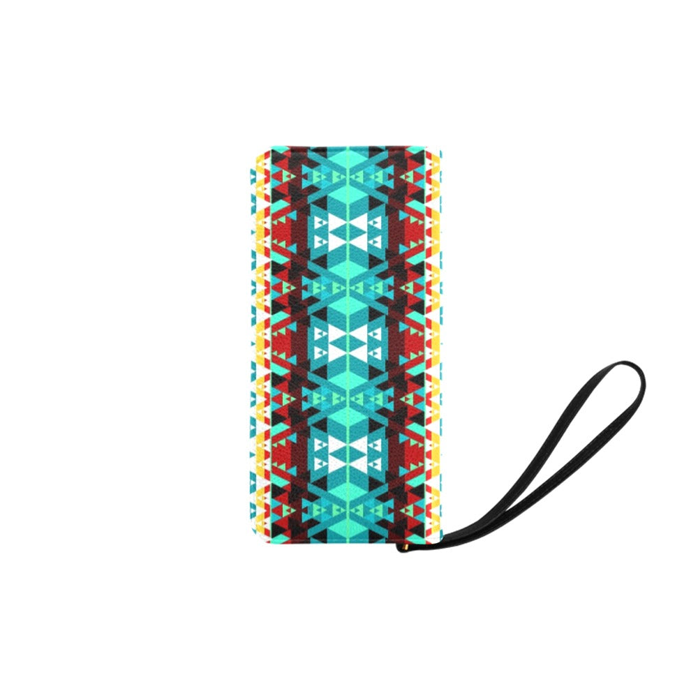 Writing on Stone Wheel Clutch – Small Purse by 49 Dzine