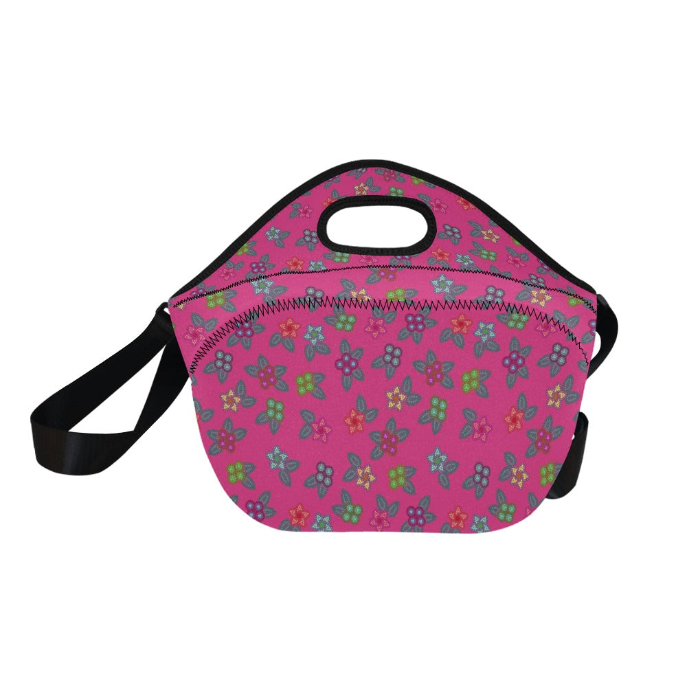 Berry Flowers Neoprene Lunch Bag
