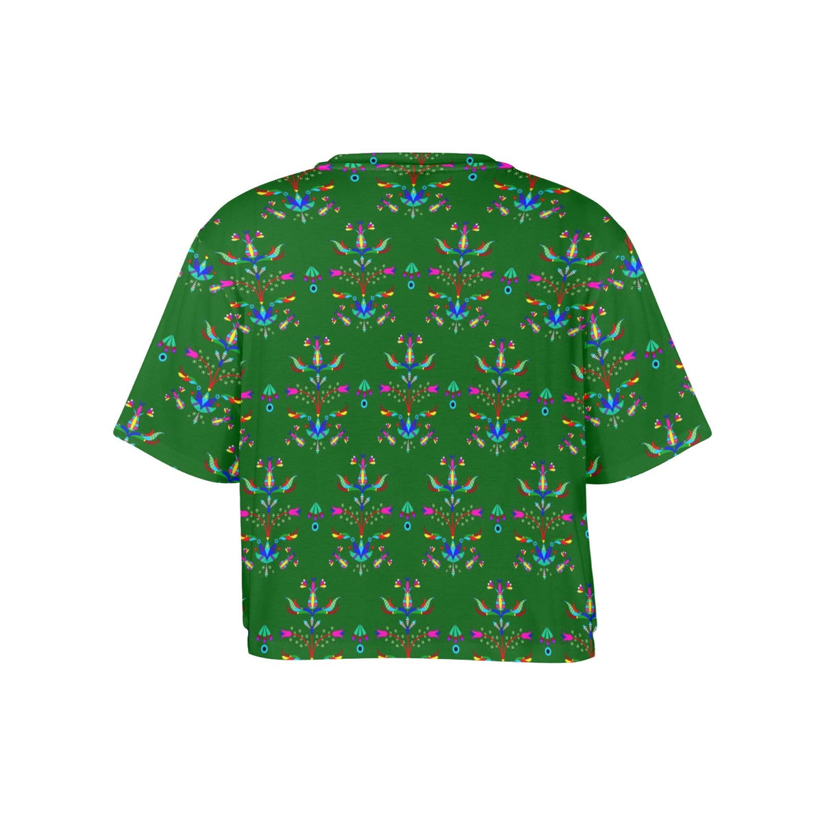 Dakota Damask Green Crop Top