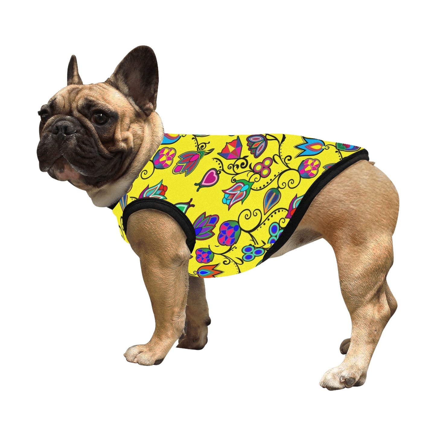Indigenous Paisley Yellow Pet Tank Top
