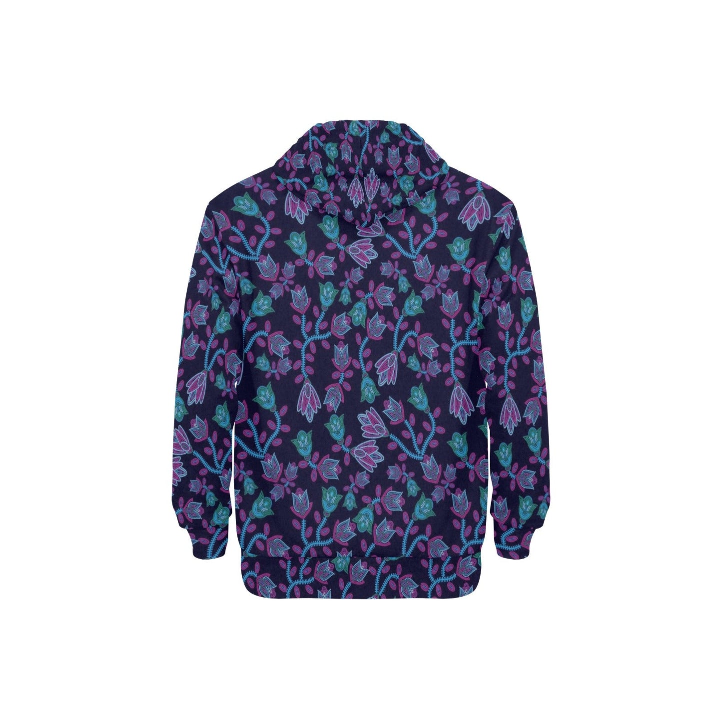 Beaded Nouveau Men's Long Sleeve Fleece Hoodie