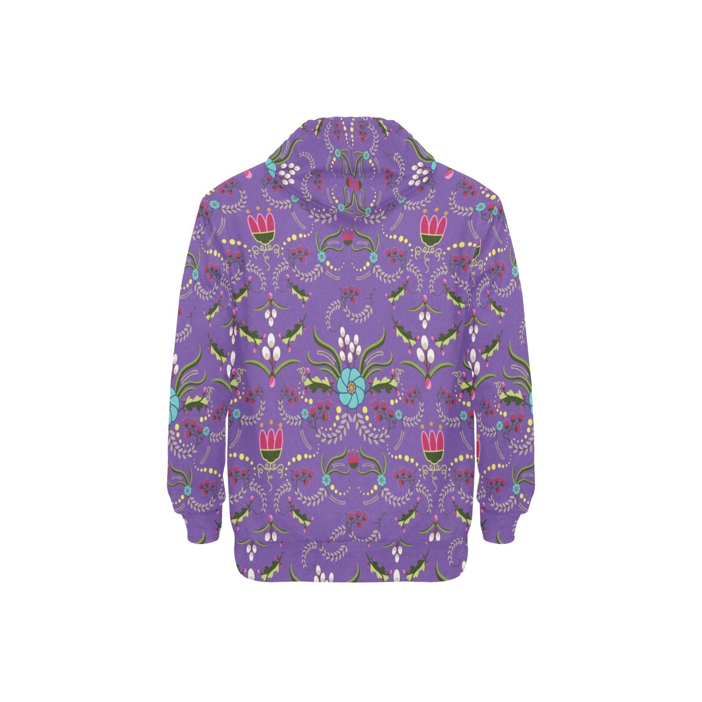 First Bloom Royal Men's Long Sleeve Fleece Hoodie