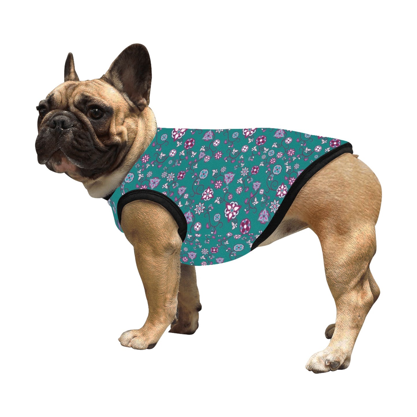 Burgundy Bloom Pet Tank Top