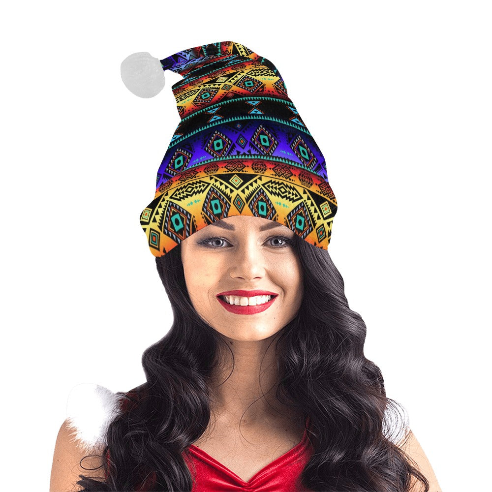 California Coast Sunset Santa Hat
