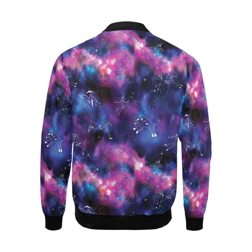 Animal Ancestors 1 Blue and Pink Bomber Jacket