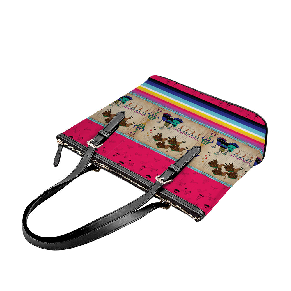Buffalos Running Berry Tote