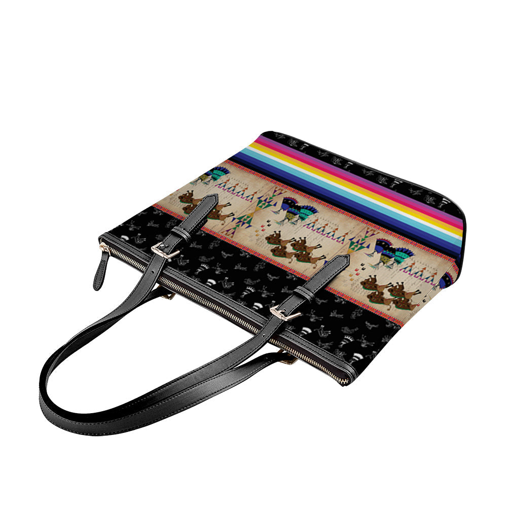 Buffalos Running Black Sky Tote